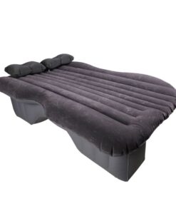Heavy Duty Car Travel Inflatable Mattress with Electrical Pump - Black