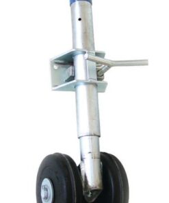 Heavy Duty Double Wheel Long Jockey Wheel - 350kg Capacity