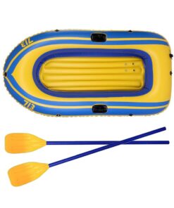 Heavy Duty Inflatable Canoe Fishing Boat Set With Oars & pump-193x114cm