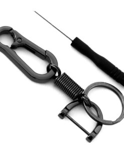 Heavy Duty Key FOB Keychain Car Key Chain Holder with Anti-lost D-ring