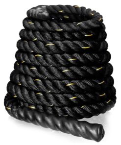 Heavy Duty Nylon Battle Rope with Professional Polyester Grip - 50mm x 12m