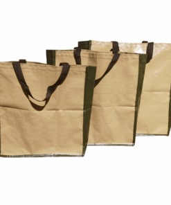 Heavy Duty Shopping Bags Set of 3 - Beige