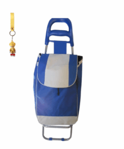 Heavy-Duty Shopping Trolley Bag - Blue