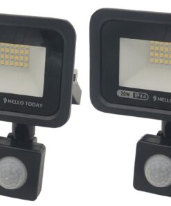 Hello Today Motion Sensor LED Flood Light 20W -2 Pack