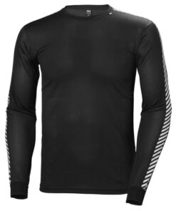 Helly Hansen Lifa Stripe Crew - Black - XL