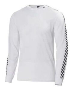 Helly Hansen Mens HH Lifa Stripe Crew - White - M