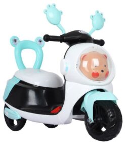 HEMCO Electric Motorcycle Kids Rech Battery Operated Scooter EC343 - Green