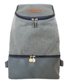 Hemporium Zipper Backpack Bag Medium - Grey