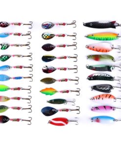 HENGJIA 30 PCS Sequins Set of Lures (Metal 2.5 to 4cm)