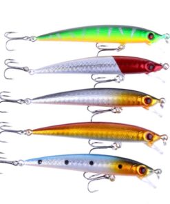 HENGJIA 5 Piece Minnow Lures (8.5cm each)