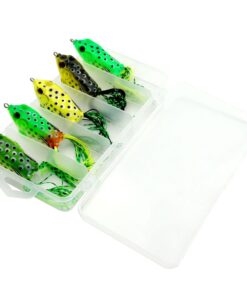 Hengjia 5pcs Soft Frog Bait Fishing Lures