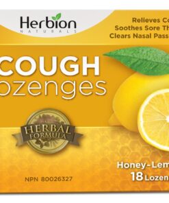 Herbion Naturals Cough Lozenges with Natural Honey Lemon 18 Drops