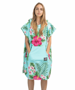 Hibiscus Surf Swim Changing Poncho - Adult - S