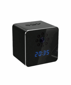 Hidden Camera With Bluetooth Speaker And Digital Clock - Black