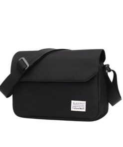 High Capacity Shoulder Bag Crossbody Handbag - Black