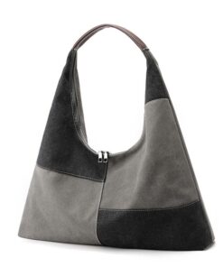 High-End Canvas Tote Bag - Grey