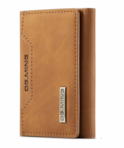 High End Magnetic Super Slim Wallet - Tan