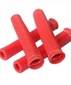 High heat spark plug wire boot thermal shield glass fibre