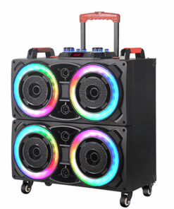 High Power Wireless 8 Inch Subwoofer Colorful Karaoke Trolley NDR-8888
