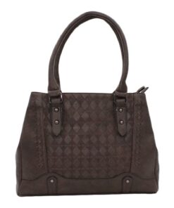 High-Quality Classic Women's Handbag - Dark Brown
