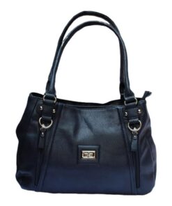 High-Quality Classic Women's Handbag - Navy