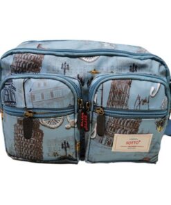 High-Quality Classic Women's Handbag Sling Bag - Light Blue