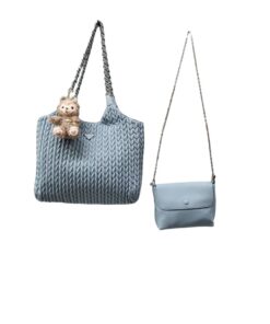 High-Quality Genuine Leather Handbags - Blue