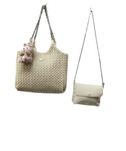 High-Quality Genuine Leather Handbags - White