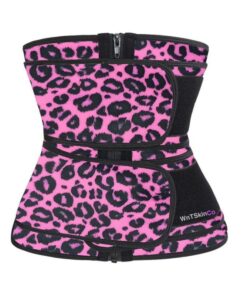 High Quality Leopard Print Waist Trainer / Cincher Double Belt - 2XL
