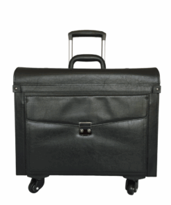 High Quality Lockable Pilot Case With 4 Wheels 31Litres - Black