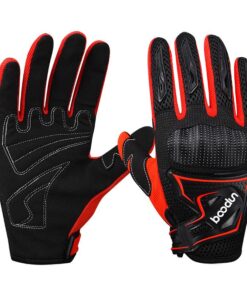 High Quality Motorbike Gloves - Red - L