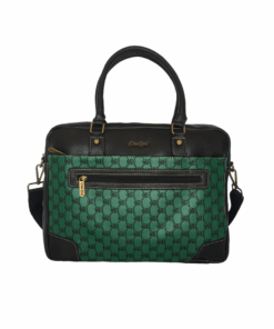 High Quality PU Leather 14' Laptop Bag - Green