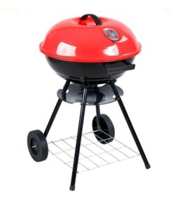 High Quality Trolley Portable Round Barbecue Outdoor Picnic Charcoal Grill - Red, Black