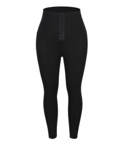 High Waist Trainer Tights Leggings - Black - XL