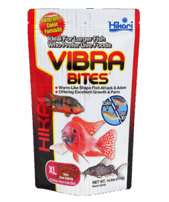 Hikari Vibra Bites XL Bloodworm Shaped Pellets 415g