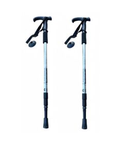 Hiking Stick Trekking Pole Ultra Light Aluminium Extendable-2pack