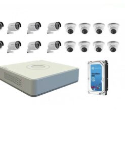 Hikvision 720p 16 Channel Turbo HD kit with 2TB HDD DIY CCTV Kit