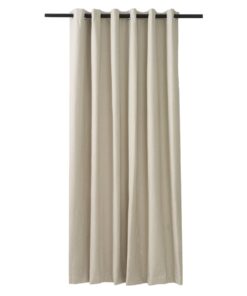 Himmel Almond Dakota Textured 100% Block Out Eyelet Curtain