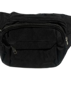 Hip Belt Money Bag for Travel - Black