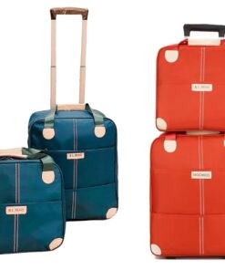 His and Her Travel Trolley Bag with Toiletry Bag