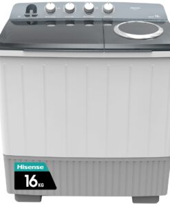 Hisense 16KG Twin-Tub Washing Machine,White, Air dry and Big Nobs-WSDE163