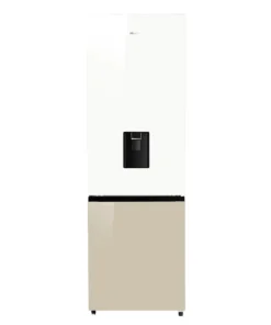Hisense 350L Combi Fridge Water Dispenser White And Khaki Glass H450BDK-WD
