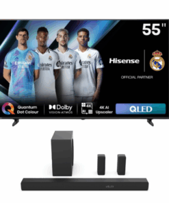 Hisense 55" E7N 4K UHD Smart QLED TV + 40W 5.1 CH Bluetooth Soundbar