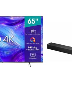 Hisense 65" U6H 4K Smart ULED TV with Hisense HS2100 Sound bar with Woofer