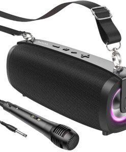 Hoco BS55 Outdoor BT Speaker with mic-Black