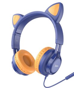 Hoco W36 Wired 3.5mm Cute Cat Ear Headset with Mic & 1.2m Cable