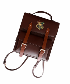 Hogwarts Leatherette Strap Backpack - Brown