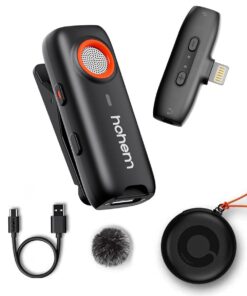 Hohem MIC-01 Wireless Lavalier Lapel Microphone for iPhone iPad
