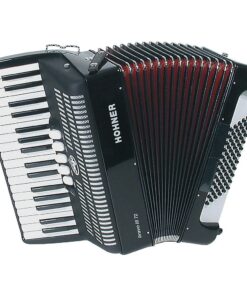 Hohner Bravo III 72 Chromatic Piano Key Accordion - Jet Black