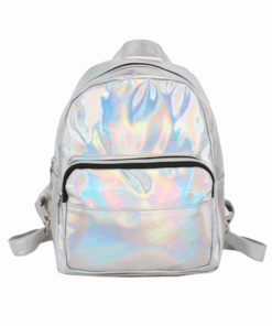 Holographic Fashion Backpack - Silver